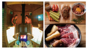 貸切サウナ付き猪鍋&鹿肉ディナープラン